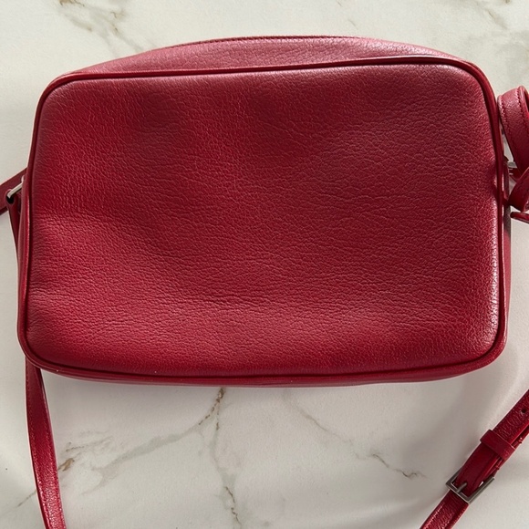 **SOLD** YSL LOU CAMERA BAG RED GRAINED LEATHER l LIKE NEW! - Picture 5 of 5